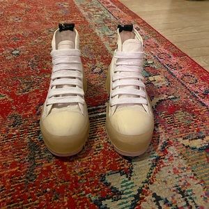 Zara white chunky sneaker platforms